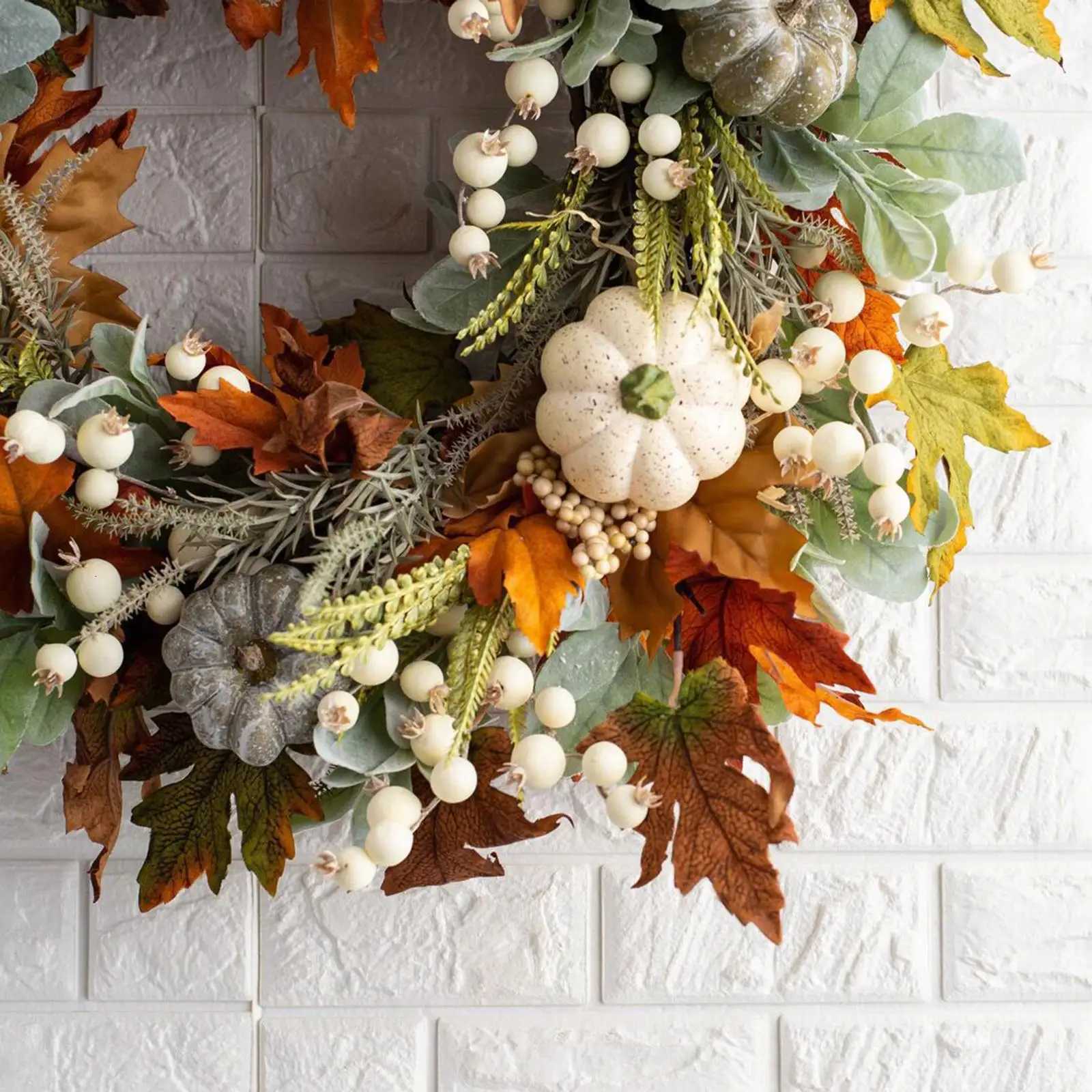 Festive Autumn Door Wreath - Simple Care and Storage SolutionM251115
