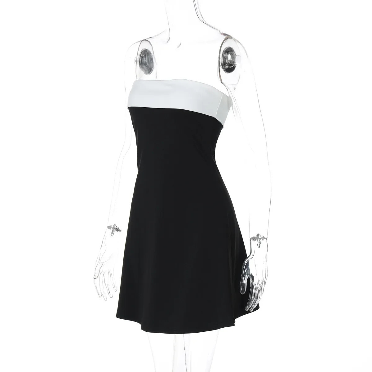 Strapless Sexy Party Club Mini Y2K Dress Off Shoulder Backless Outfits Women Summer Sleeveless Bodycon A Line Dresses Vestido 250415