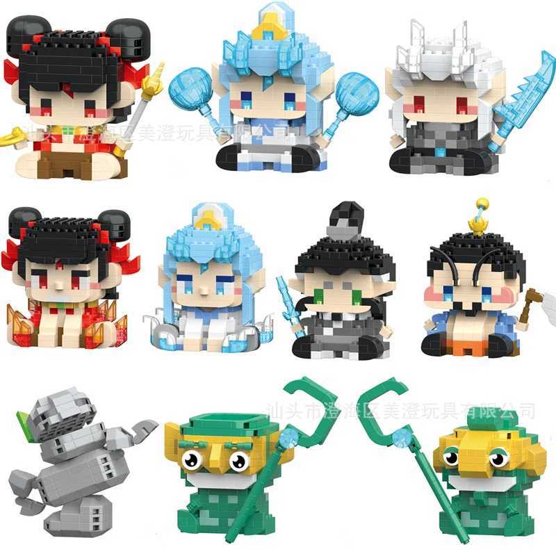 Creative Learning Nezha Theme Building Bricks - Durable 3 Dimensional Miniature Replica Game Pieces