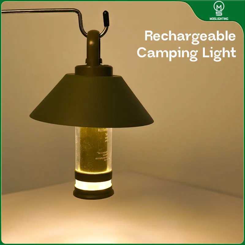 MOSLIGHTING Outdoor Lighthouse Camping Lantern Home LED Lighting Portable Emergency Flashlight Hanging Tent Lamp Camp Supplies M251115
