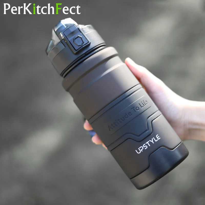 Outdoor Water Bottle Large Creative Frosted Water Bottle with Rope BPA Free Sports Drink Bottle Tritan Leakproof DrinkwareW251114