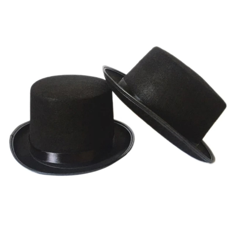 Magician Top Hat Jazz Fedora hat Bowler Top Hat Jazz hat Pork Pie Hat Jazz Fedora hat Sequin Top Hat Ringmaster Hat 250407