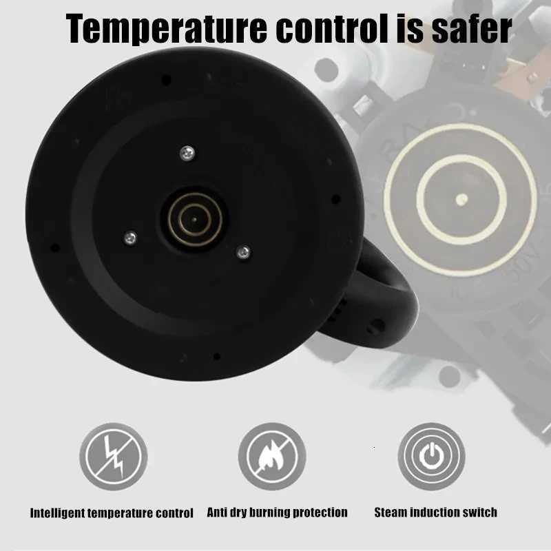 18L 220V Stainless Steel Electric Kettle Silver Black Base Separation Desion Rust-resistant Durable for Home During Travel Y251114