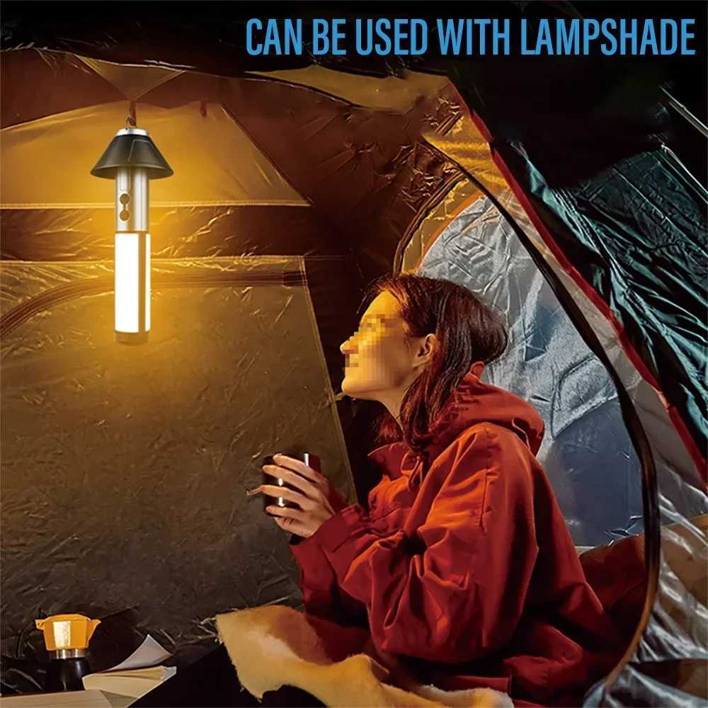 Folding Camping Light Powerful Flashlight Zoomable Lantern USB Rechargeable Camping Lantern Outdoor Tent Lamp with Stand Base M251115