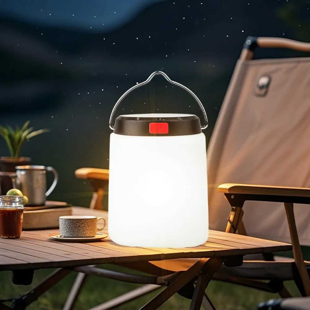 800mAh Solar LED Camping Lantern Waterproof Emergency Light with 3 Modes for Outdoor Tent Power Outage M251115