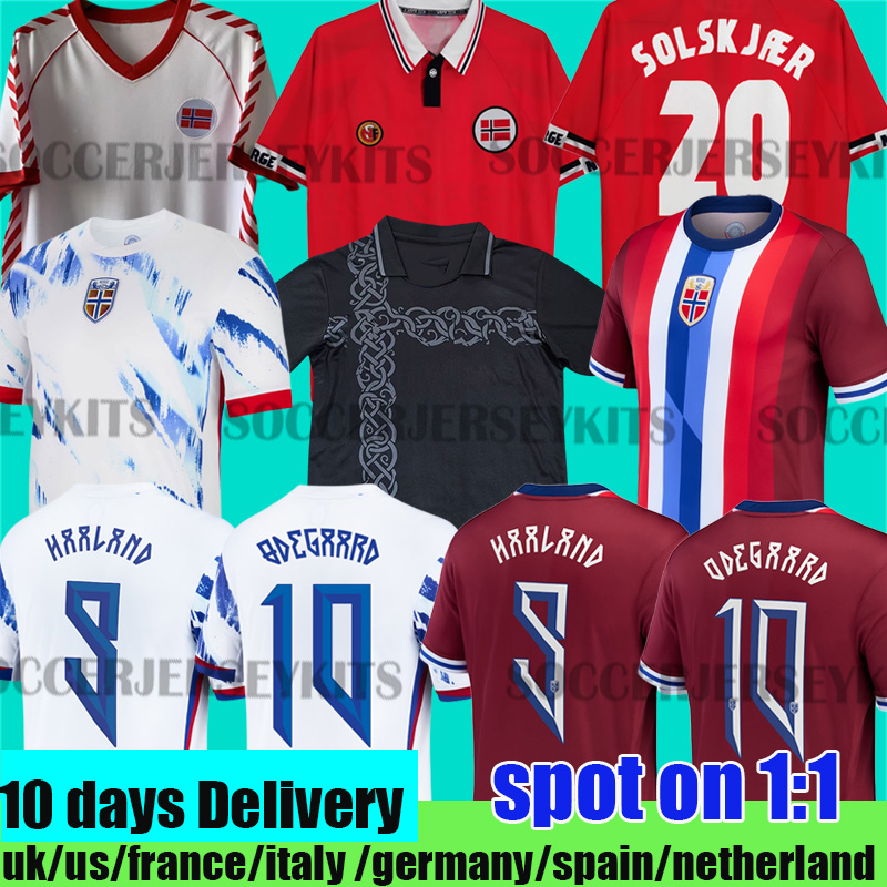 Norway Jersey 2025 2026 Haaland Odegaard STRAND LARSEN sorloth BERG AJER NUSA Norway kit 2025 national SOLSKJAER 1998 2000 Norway Retro Football shirt 1984 kits