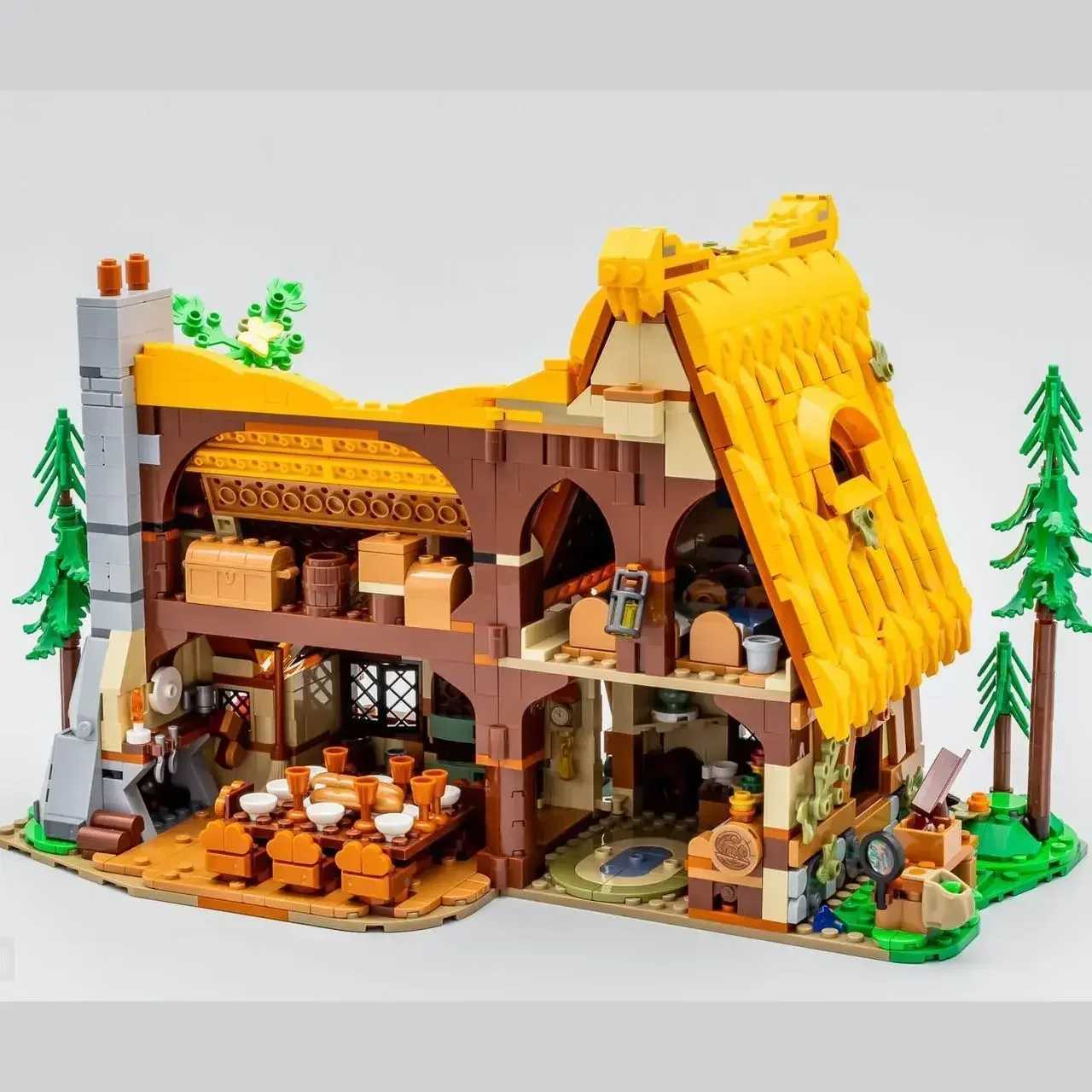 Inventory 2025 new 43242 princess cottage building block model street view building block assembly toys childrens gifts W250415