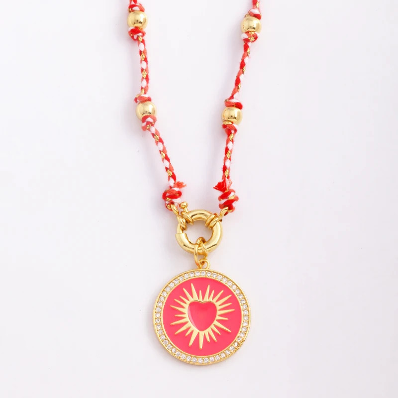 Bohemian style natural cotton rope long knot bead jewelry colorful woven rope sweater talisman party summer beach gift supplies 250408