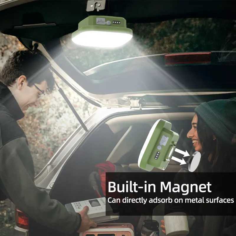 MOSLIGHTING 30W Camping Lantern Strong Super bright 50W Portable Flashlights USB Fast Rechargeable Outdoor Hanging Tent Lighting M251115