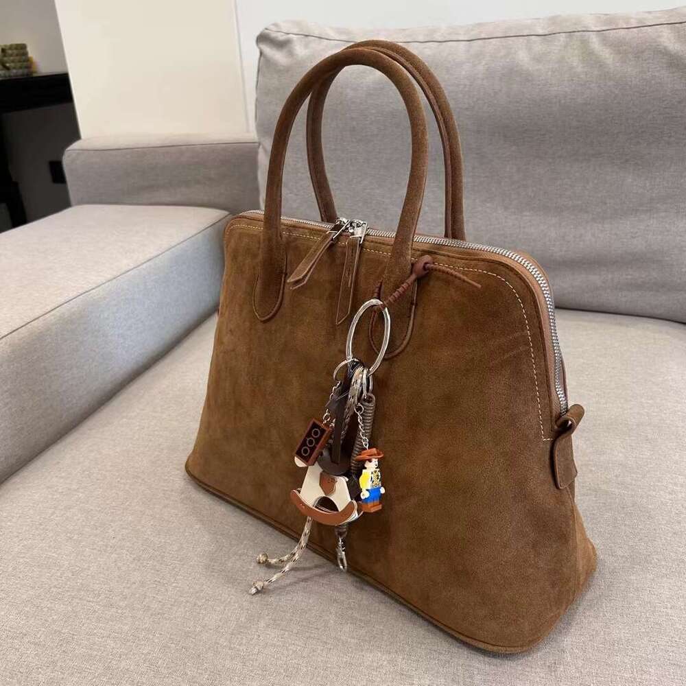 Mm Women's Bags Small Niche Design Simple Commuting Large Capacity Handbag New Versatile Frosted Leather Full Bag For Women