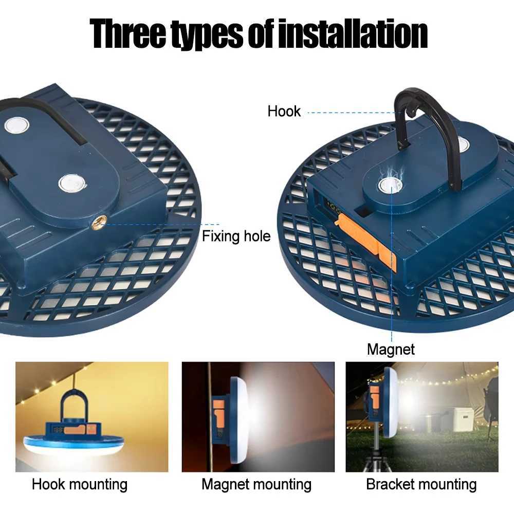 Portable LED Camping Light Hanging Mini Lantern Quick Hook 3 Light Modes Perfect for Camping M251115