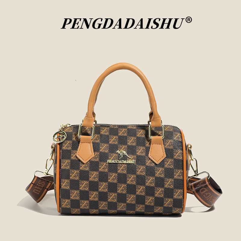 New vintage printed Boston handbag trendy bags versatile messenger bagW251115