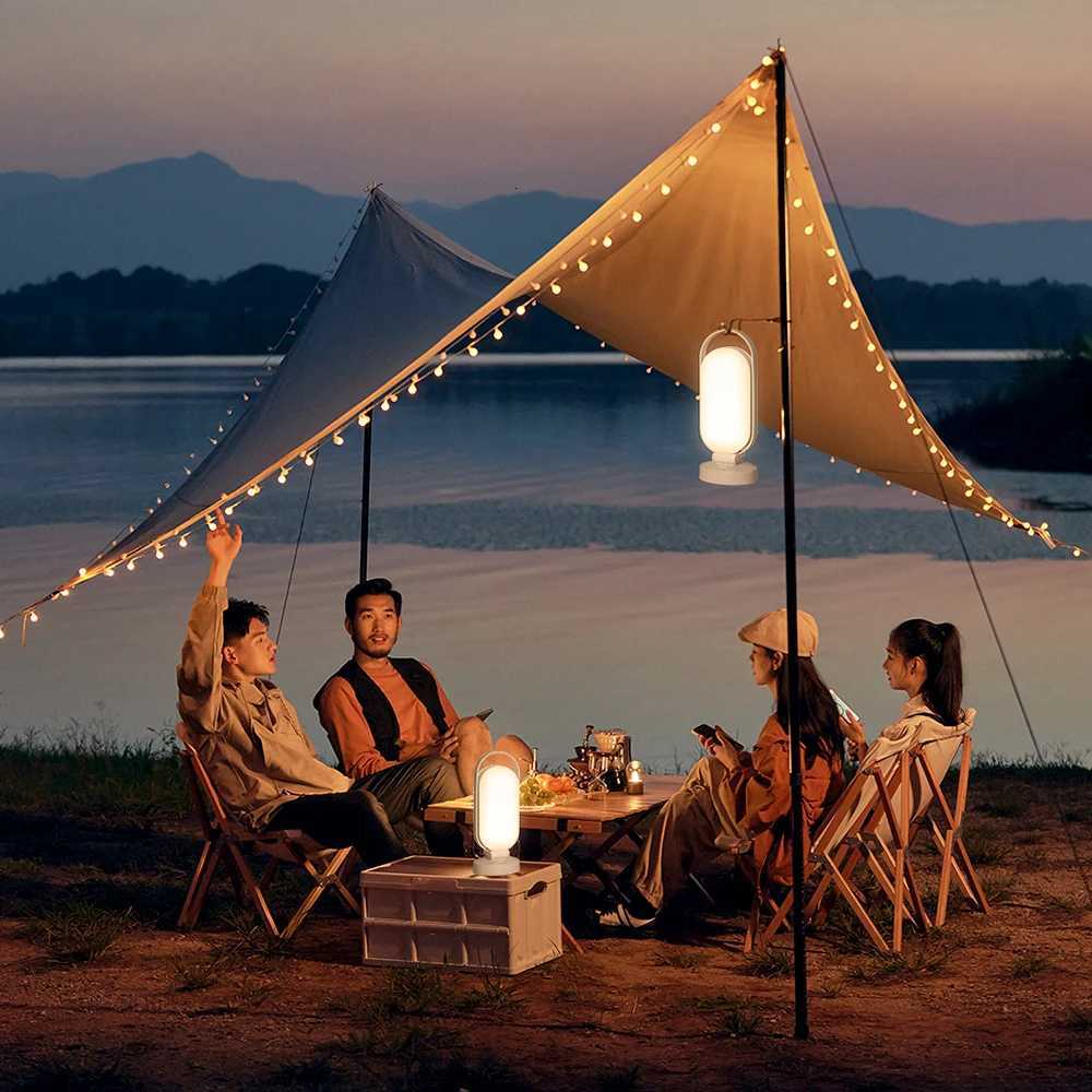 Outdoor light Solar charging Tri color dimming180 Foldable Portable handheld light Outdoor camping lights M251115