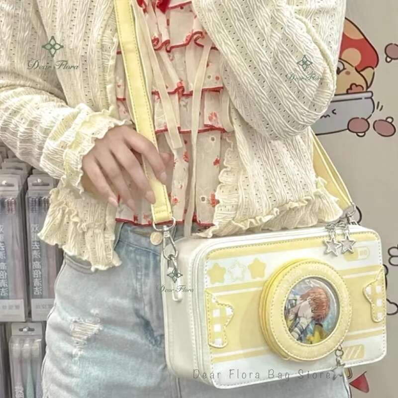New Design Small Camera Ita Fashionable Cute Girl Transparent DIY Cosplay Shoulder Bags Street Trend Messenger Crossbody Bag
