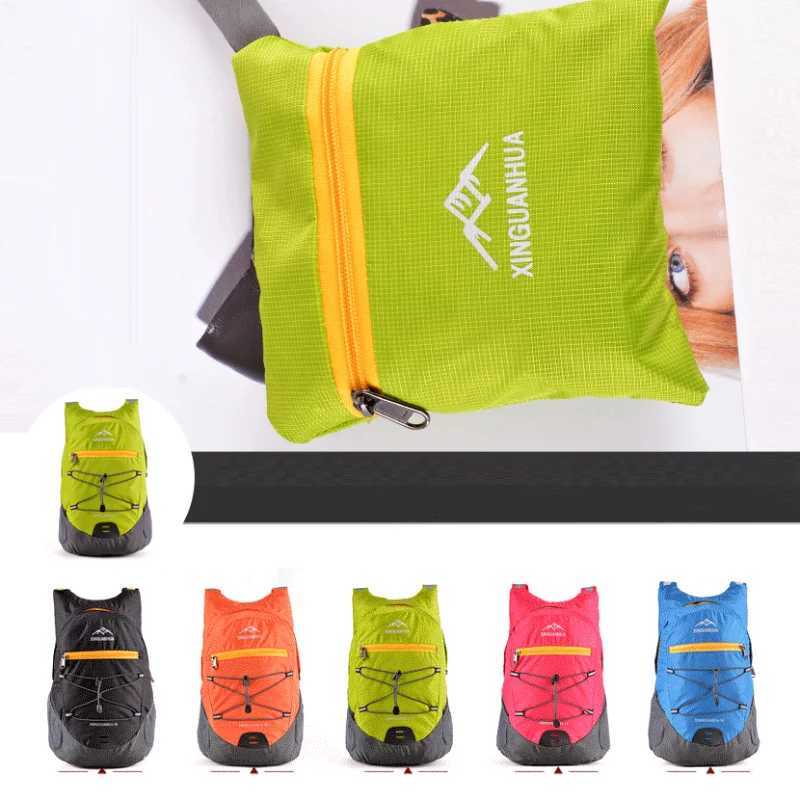 New Outdoor Ultra-light Folding Bag Mens and Womens Backpack Waterproof Skin Bag Outdoor Leisure Folding BackpackW251114