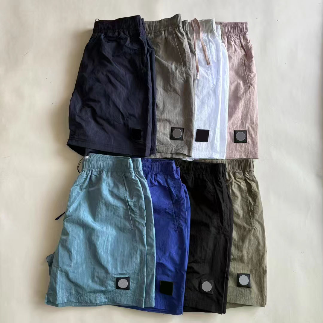 Designer Shorts Luxury Embroidery Mens Metal Nylon Shorts Street Sports Shorts Quick Drying SwimWear Man Beach Shorts M-2XL