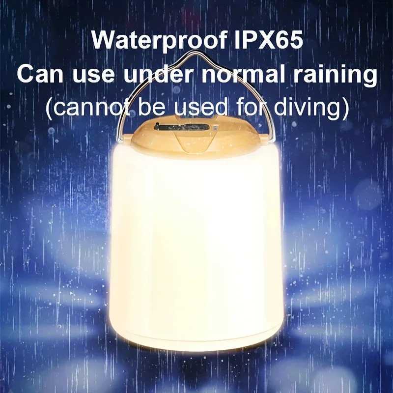 Rechargeable LED Outdoors Camping Lantern Hook Super Bright Light Tent Light Night Emergency Light Portable Camping Light M251115