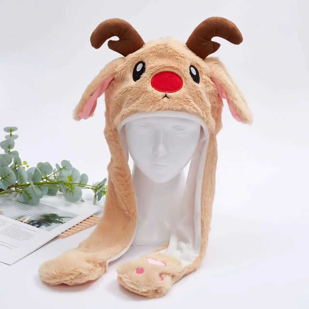 New Kawaii Santa Elk Hat Scarf Cute Keep Warm in Winter Super Soft Cartoon Fashion Decor Baby Christmas Halloween Birthday Gift Y251115