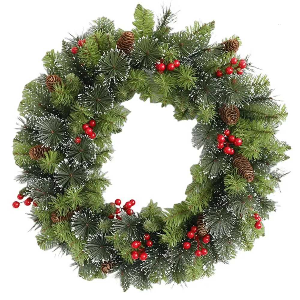With Pinecone and Berry Christmas Hanging Garland Artificial Holiday Art Xmas Wreath Gifts Multifunctional 20/30/40cmM251115