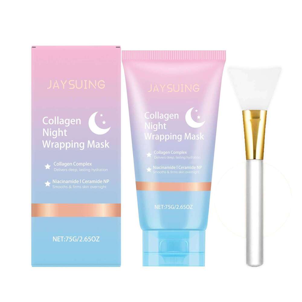 Jaysuing Collagen Nighttime Cleansing Exfoliating Moisturizing Oil Control Nourishing Skin Peel-off Mask