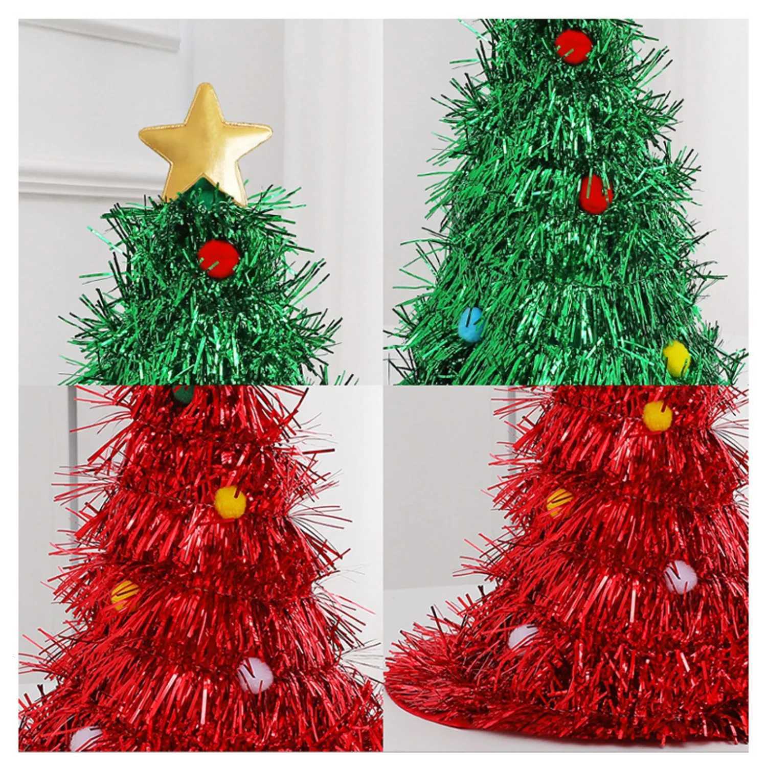 1pc/ 2pcs Red and Green Christmas Hat Perfect as Christmas Gifts for Friends and Family Universal for Women and Men Y251115