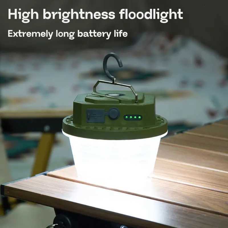 MOSLIGHTING 15W Power Camping Lantern Tent Lamp USB Rechargeable Portable Flashlight Camping Light Outdoor Hiking Night Lighting M251115