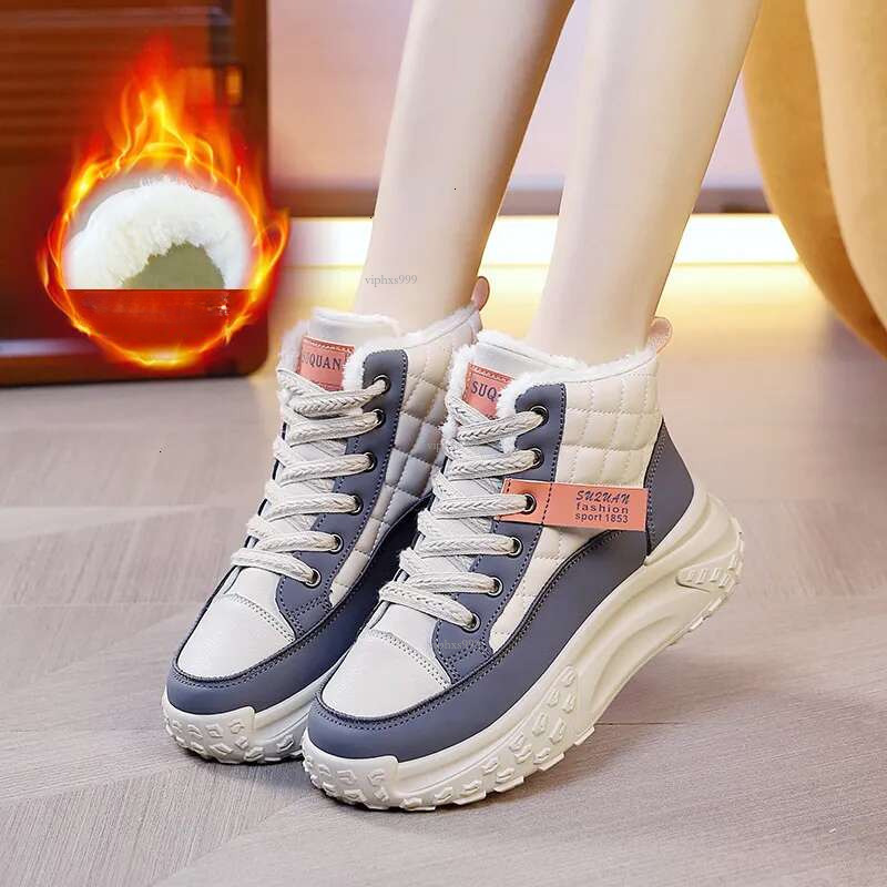 New Free Shipping Designer Shoes Designer New High Top 2025 Winter Warm Cotton With Veet For Casual Ins Korean Board Shoes Women's Trend K6705