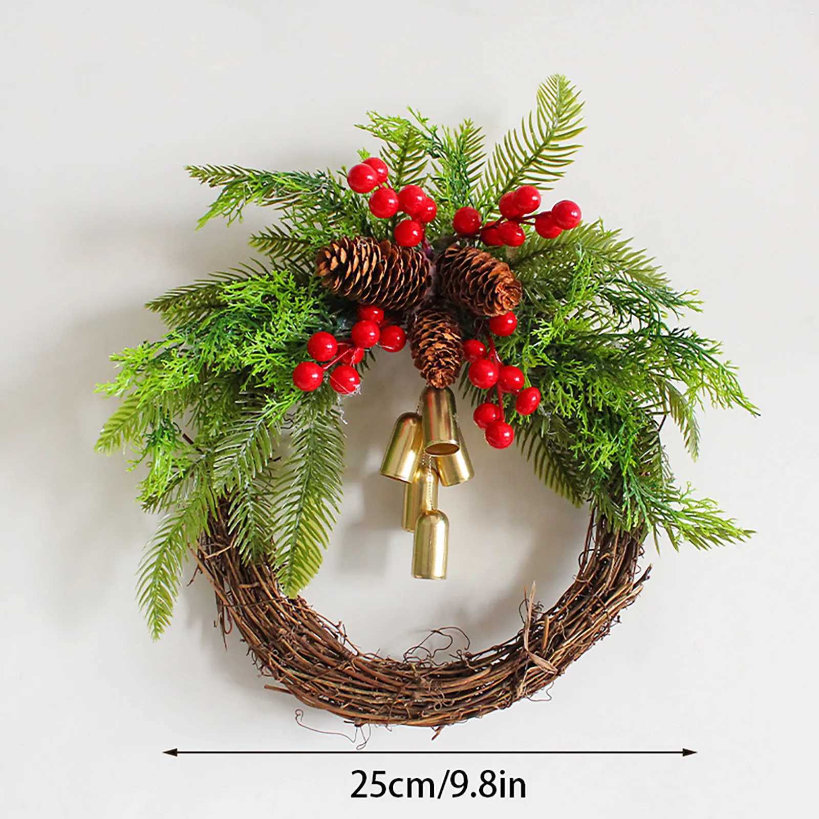 2025 Christmas Wreath Boho Wreath Christmas Day Wreath Home Decoration Door Wall Decoration Christmas Festival Wreath DecorM251115