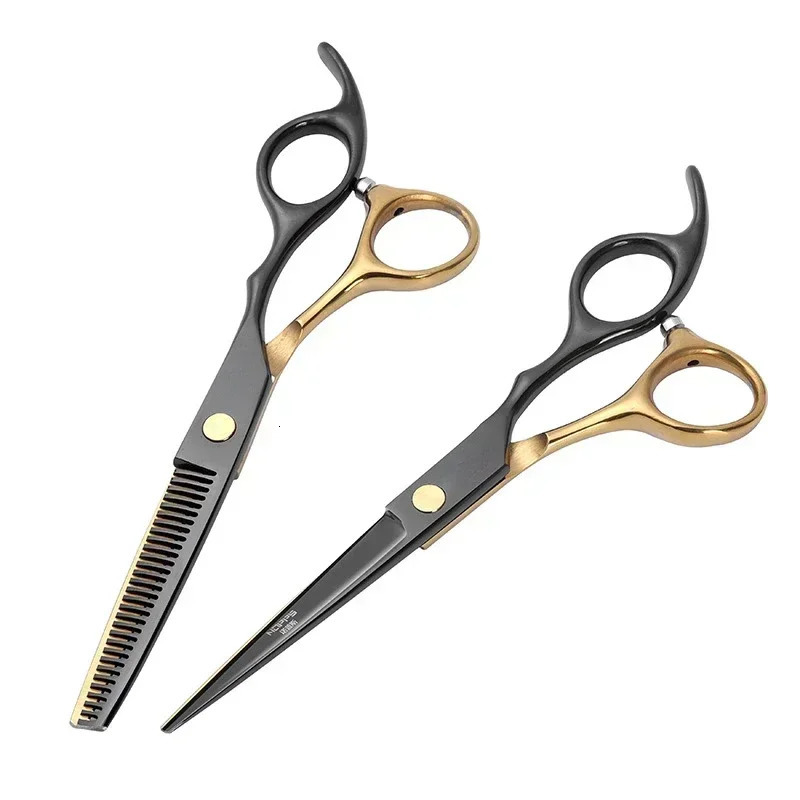 Hair Scissors Set Professional Barber Scissors Stainless Steel Scissors Hair Tools Hairdressing Hair Cutting Thinning Shears 250414