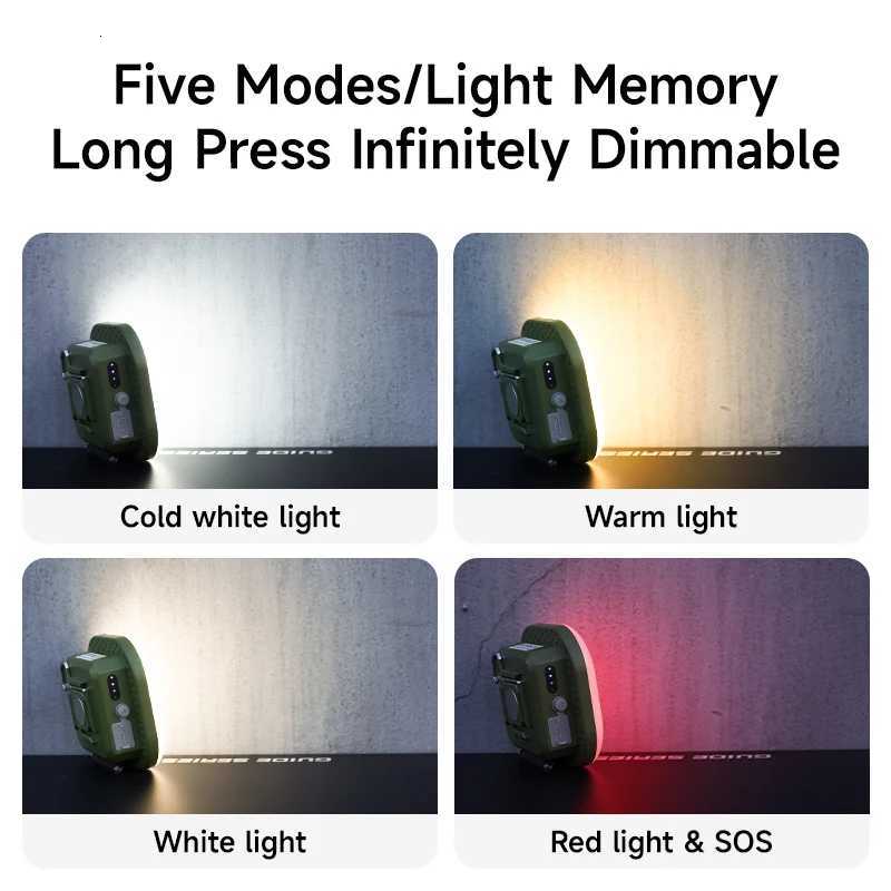 MOSLIGHTING Camping Lantern Portable with 5 Modes Dimmable Hanging Tent Lamp USB Rechargeable LED Lighting for Outdoor Emergency M251115