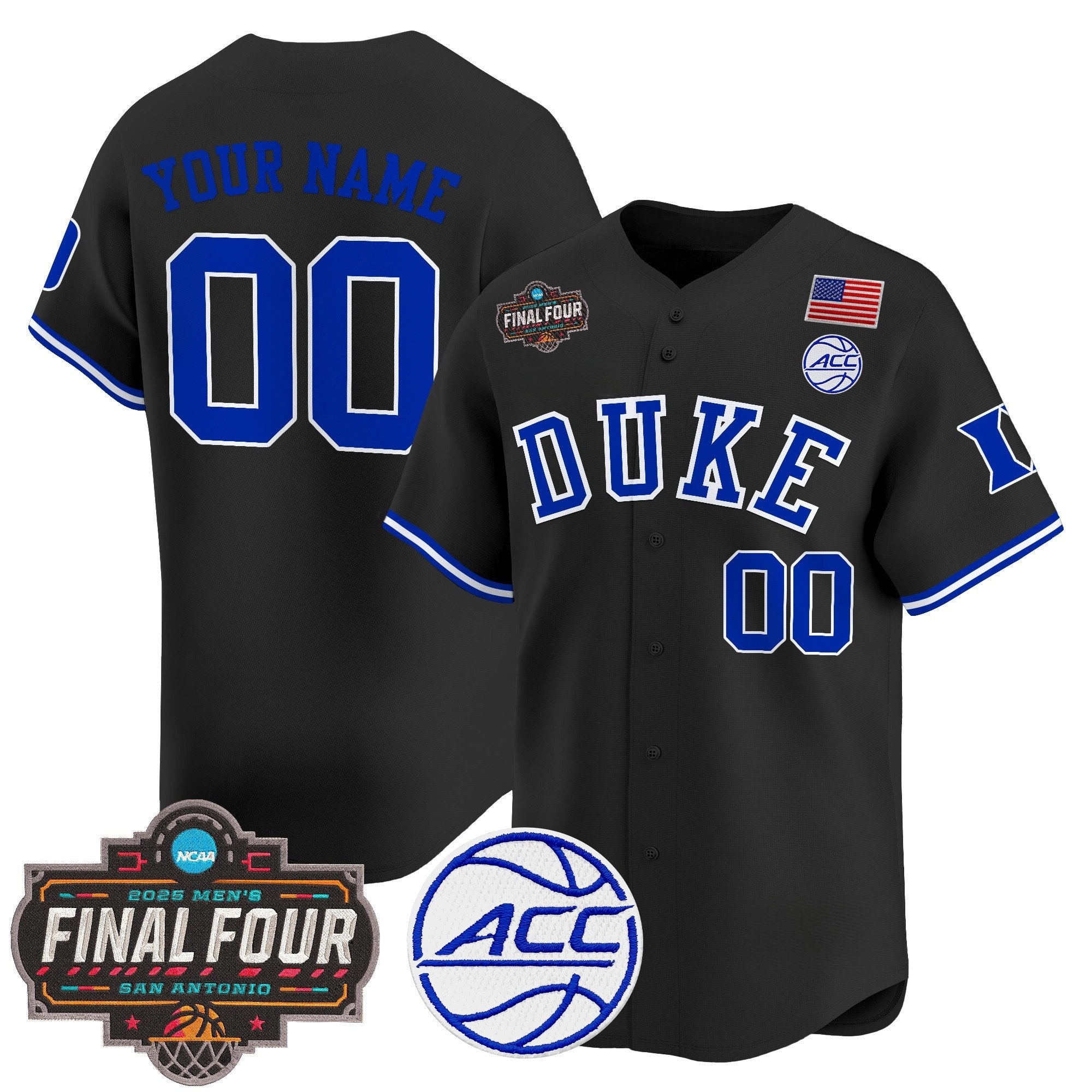 Duke Blue Devils Custom Baseball Jersey Stitched ANY NAME ANY NUMBER