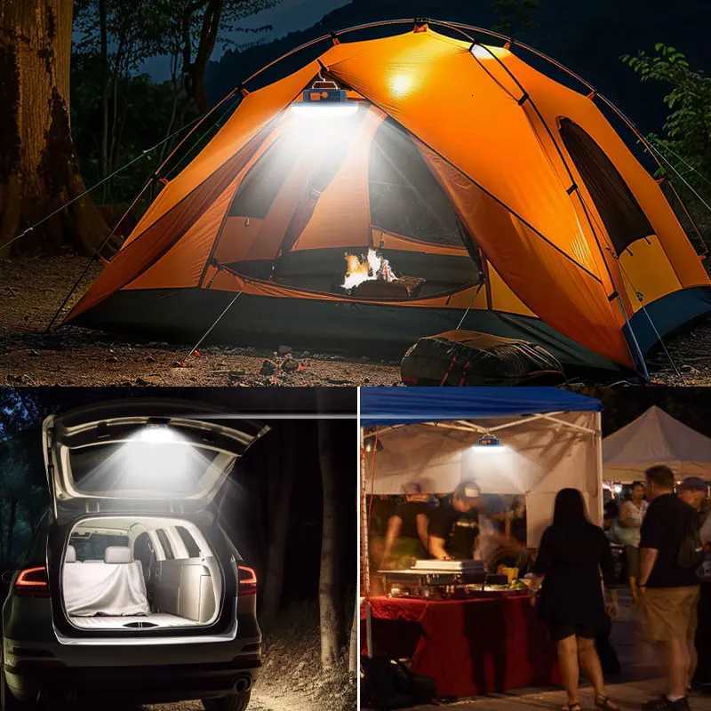 MOSLIGHTING Camping Light Rechargeable Lantern Portable Flashlight Emergency Night Market Lights Outdoor Camping Bulb Tent Lamp M251115