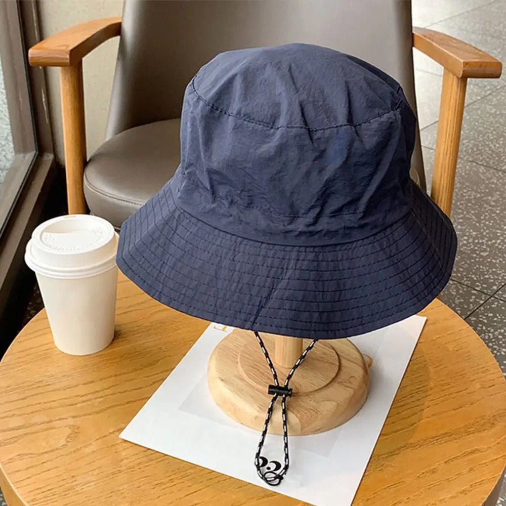 Summer sun protection waterproof bucket hat camping hiking hat with storage bag UV resistant sun hat mountain hat Panama hat 250409