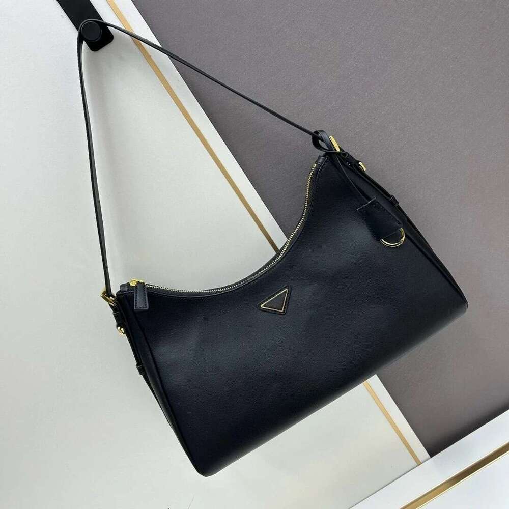 New P Home Crescent Leather Hobo Vintage Aimee Underarm Large Capacity Handheld Single Shoulder Diagonal Cross Women's Bag
