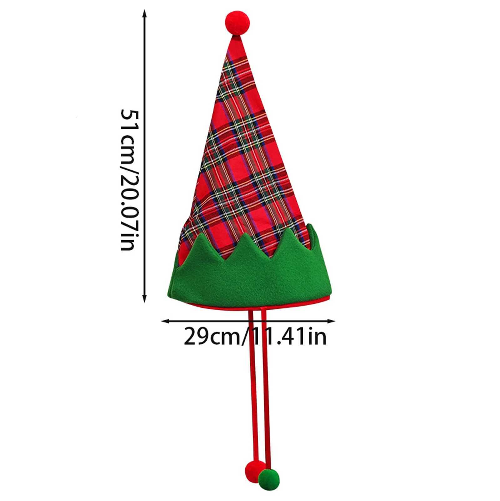 New Christmas Hat Christmas Atmosphere Hat With Ball Headdress Children Adults Christmas Gifts Holiday Party Decoration Supplies Y251115
