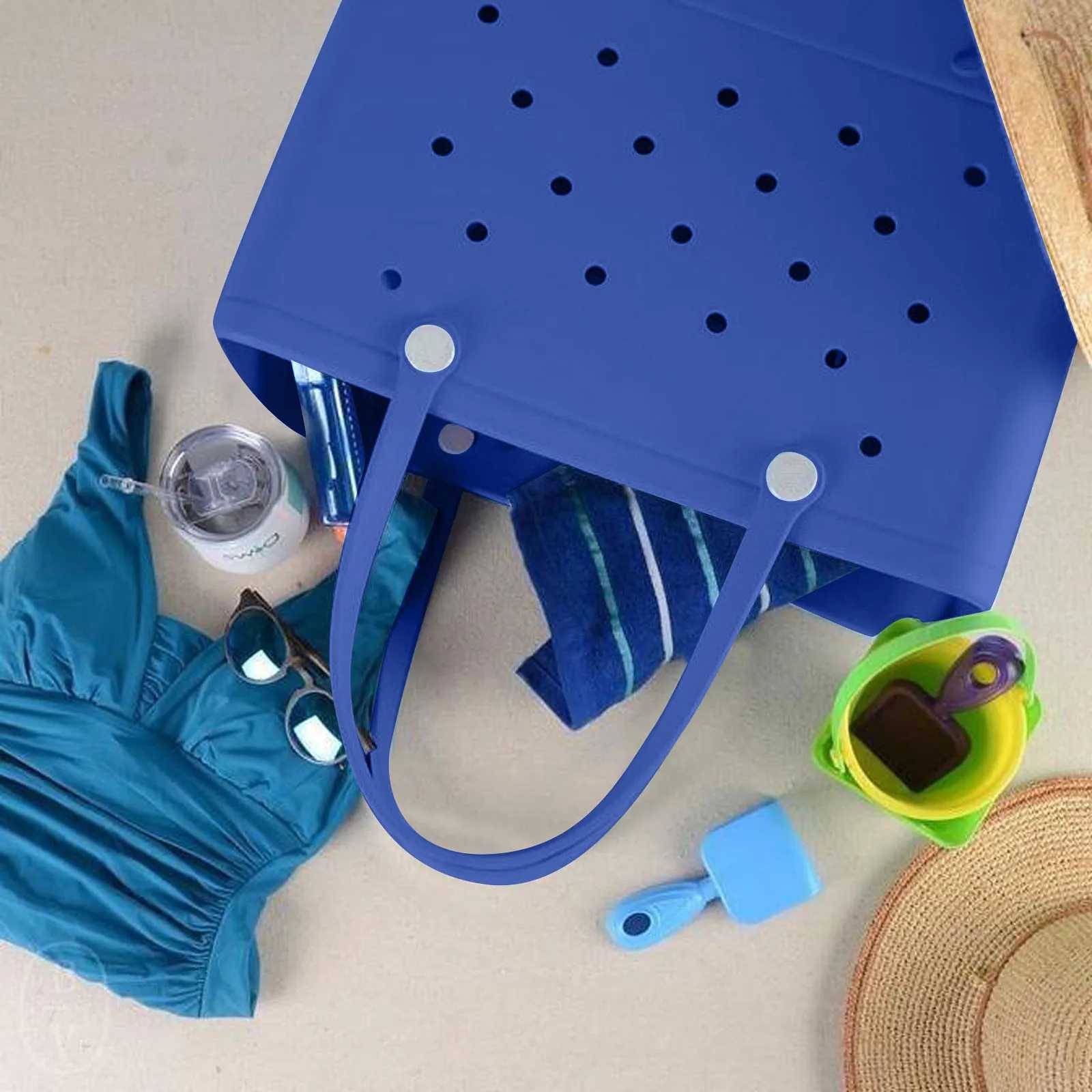 Summer beach handbag EVA beach bag silicone basket with beach waterproof travel bag dustproof handbag multi-purpose storage bag W250415