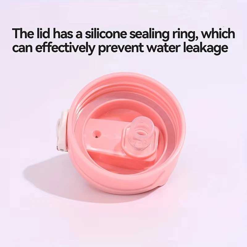 700ml Sports water Bottle High Temperature Resistant Graduated Straw Cup Rainbow Frosted Progressive Color Water Cup Plastic CupW251114