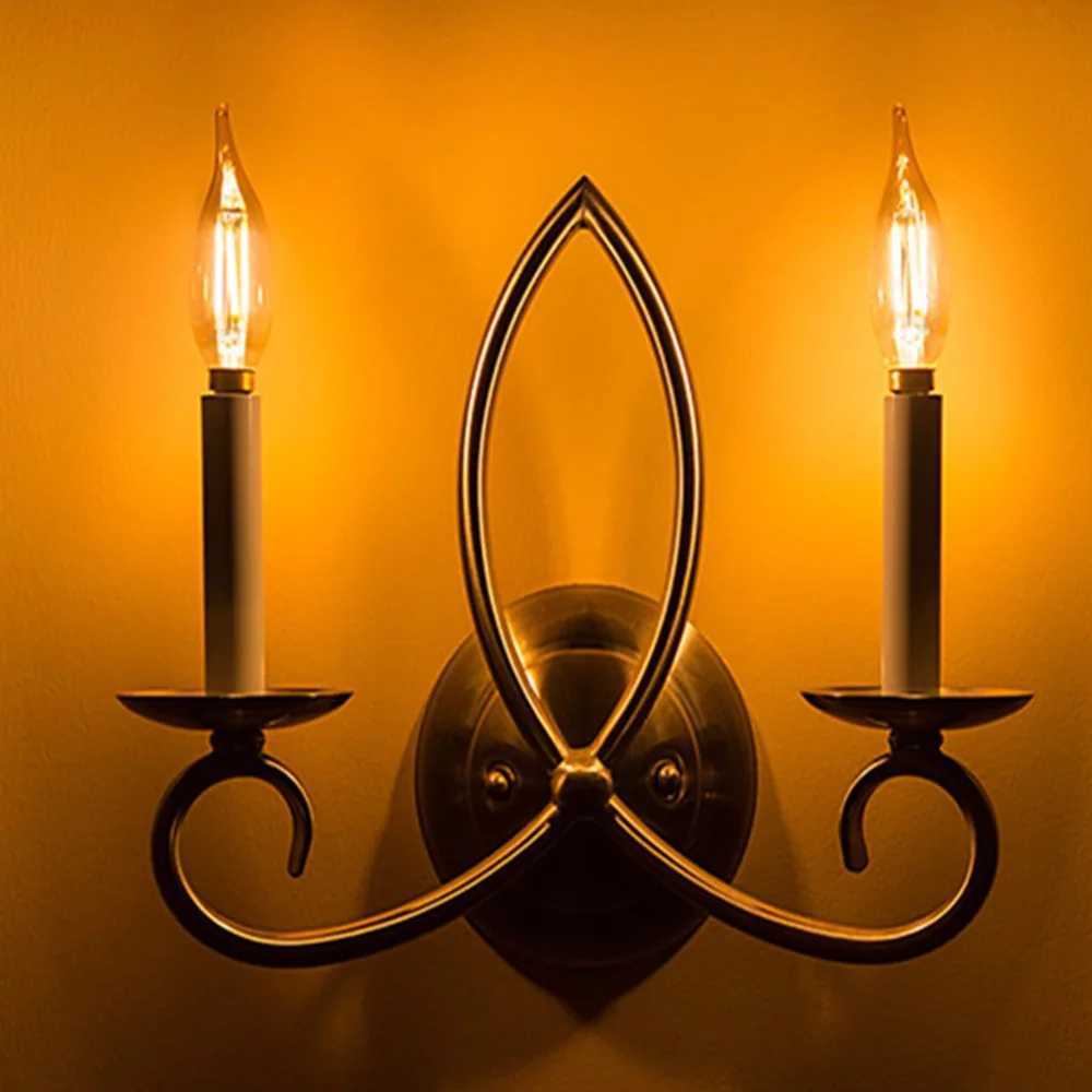 Grensk 4W Dimmable LED Filament Candle Light Bulb 2700K E14 Candelabra Base Flame Shape Bent Tip 25W Incandescent Equivalent C35 C251115