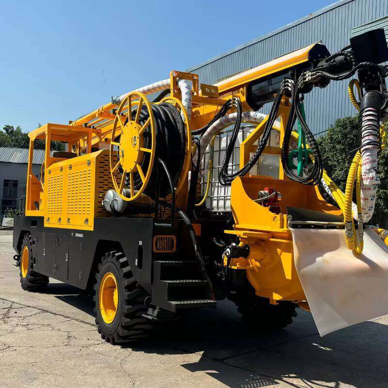 Hot Sell Robot Arm Truck-mounted Wet Shotcrete Machine with Four-wheel Drive Concrete Spraying for Tunnel Construction