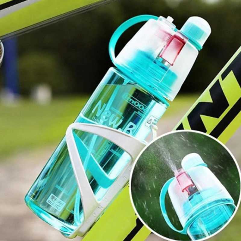 Sports Water Bottle Spray Cup Outdoor Portable Kettles Jug Large Capacity Men And Women 600mlW251114