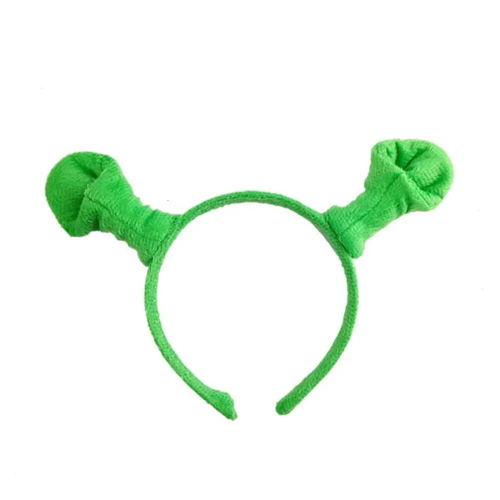 Shrek Ears Headband - Halloween Garden Other Hair Home Hoop Hairpin Head Circle Party Costume Item Masquerade Supplies Pin, Green ZZ
