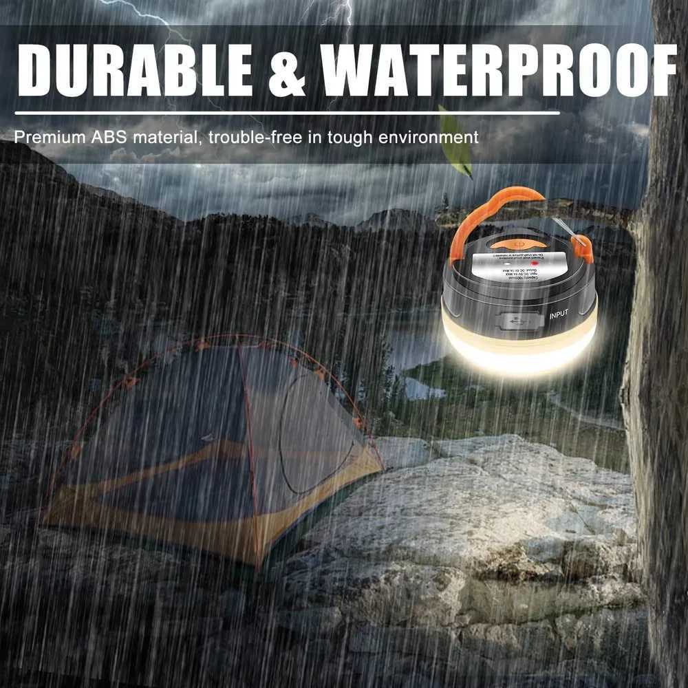LED Camping Tent Light - USB Charging/AAA Battery Powered Hanging Multifunctional Light for Emergency Work Home USe M251115
