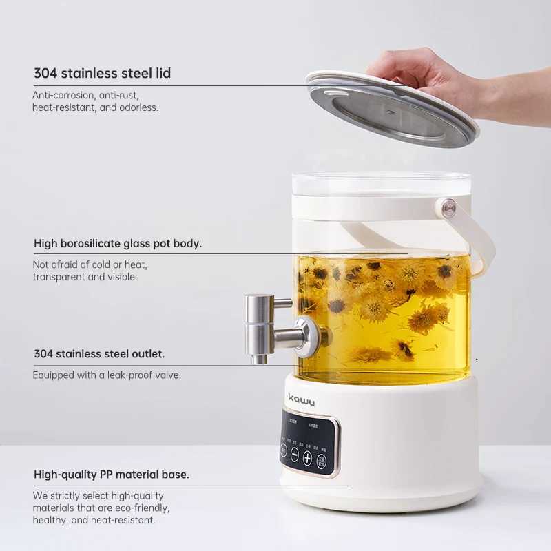Intelligent constant-temperature electric kettle with large capacity suitable for brewing flower and fruit tea and making soup Y251114