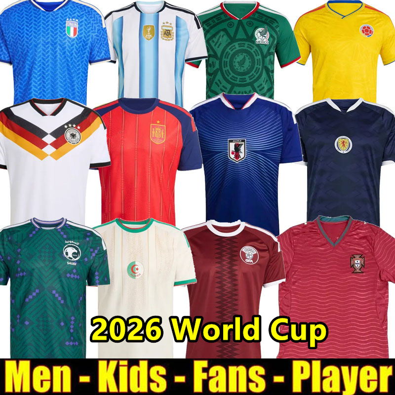 2026 Algeria Japan Mexico national team soccer jerseys 26 27 Maillot de foot Espana Deutschland Portugall Camiseta de futbol Italia football shirts home uniforms