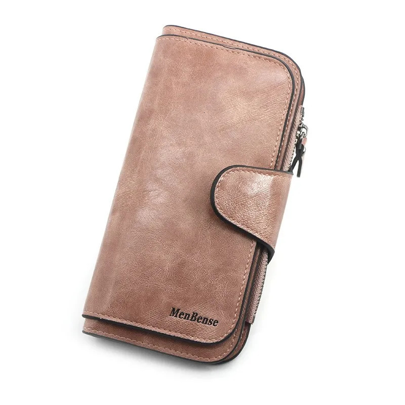 Womens wallet made of leather Wallets Three fold VINTAGE Womens purses mobile phone Purse Female Coin Purse Carteira Feminina251114ww - view 6