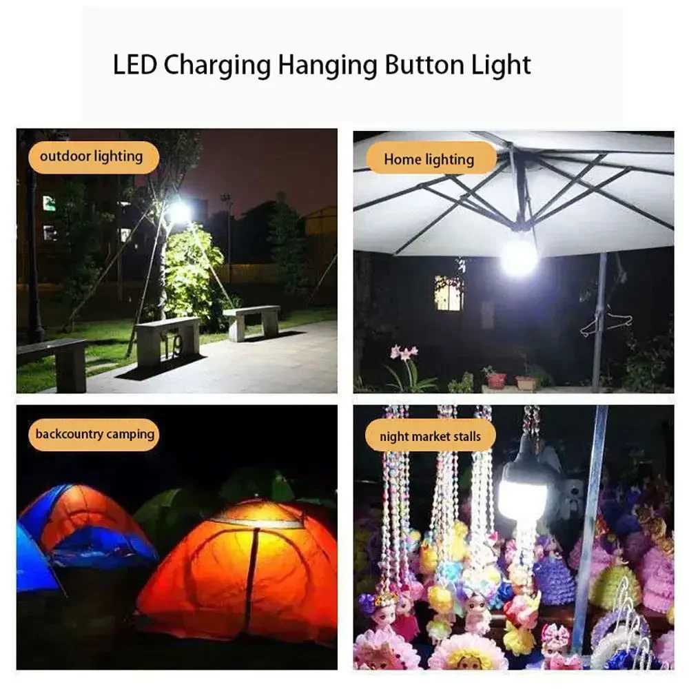 New LED Emergency Lights House Outdoor USB Rechargeable Portable Lanterns Emergency Lamp Bulb Battery Lantern BBQ Camping Light M251115