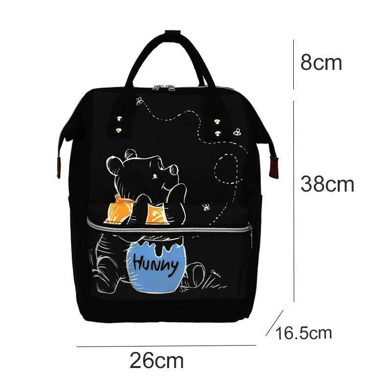 Disney Winnie The Pooh Backpack Anime Large Capacity Travel Mommy Bag Womens Backpack knapsack Cartoon kids schoolbag giftXJ250414