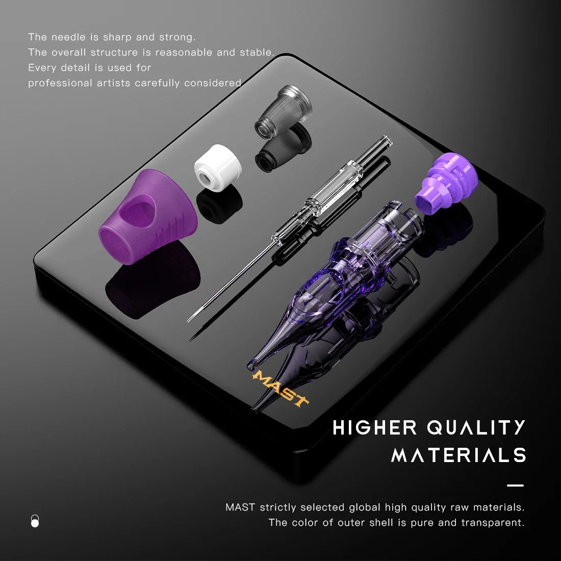 Mast Tattoo Cyber Cartridge Needles RL Disposable Sterilized Safety Makeup Permanent Machines Grips 20pcs/lot 250409