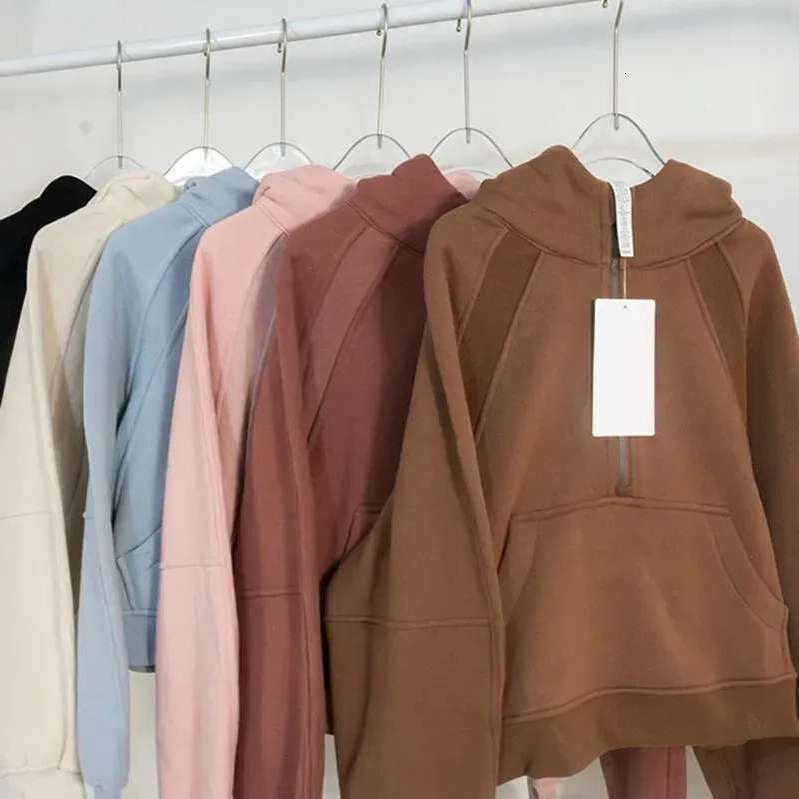 2025 Bestselling Yoga Luluity Lemoner Jacket Scuba Hoodie Jacket Designer Sweater Luluity Lemoner Workout Sport Coat Sets Sweatshirt Gym Set Gym Sharkion