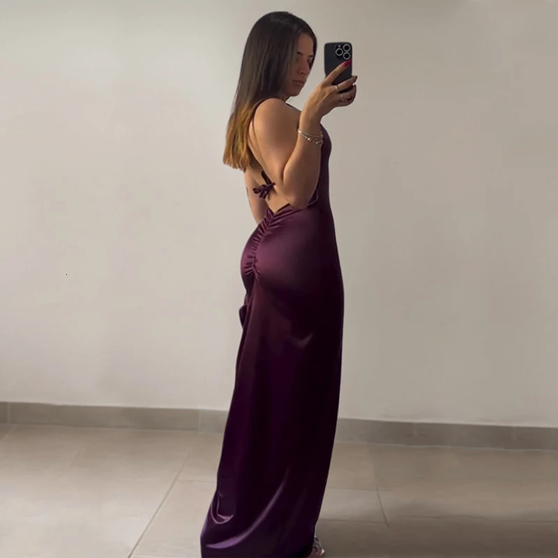 2025 Europe And The United States Explosive Cross-border Dress Summer Senior Sense Y2K Sexy Halter Spice Party Dress 250415